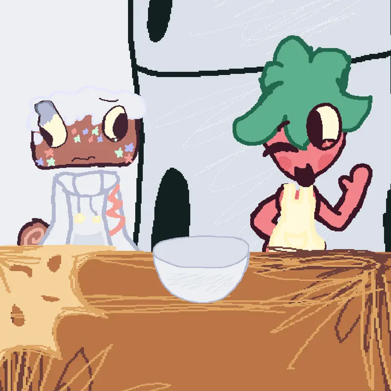 Sprout and Cosmo attempt to bake a cake! by @ST4RR1_XD