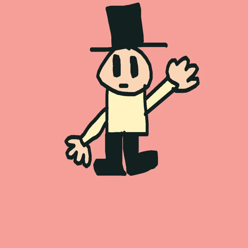 Bald guy in a top hat waving 👋 😂😂 by @xxdemonGOD
