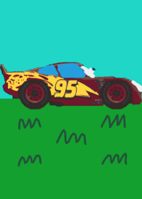 Is a funny car king mcqueen