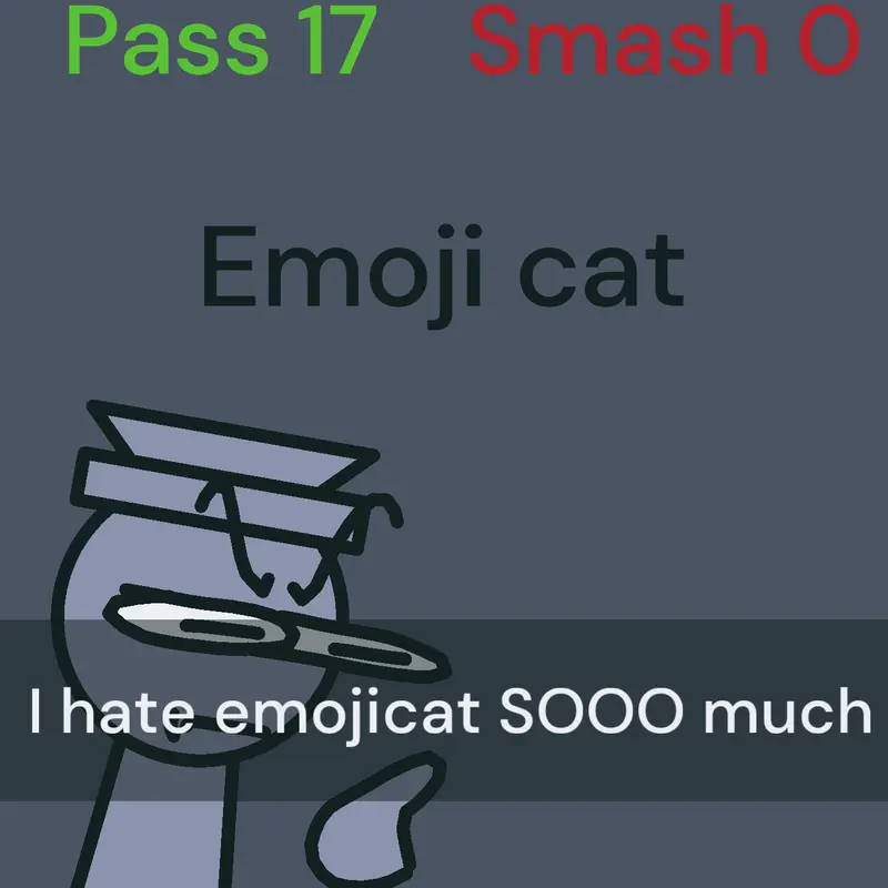 I hate emojicat. by @Enod_