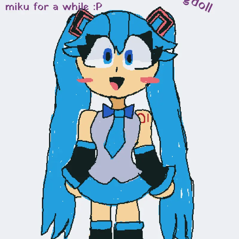 I'm bored #imboredsoimadethis #miku by @Sunny_day3
