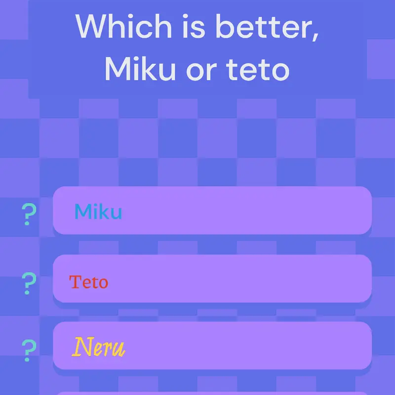 VOCALOID UTAULOID CHOOSE by @kaya_san