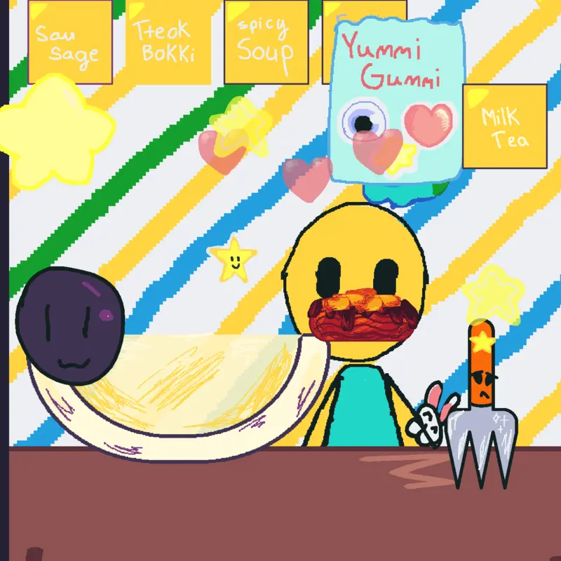 Noob cute muckbang! by @vava-k4ka