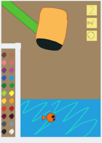 Fish feeding game