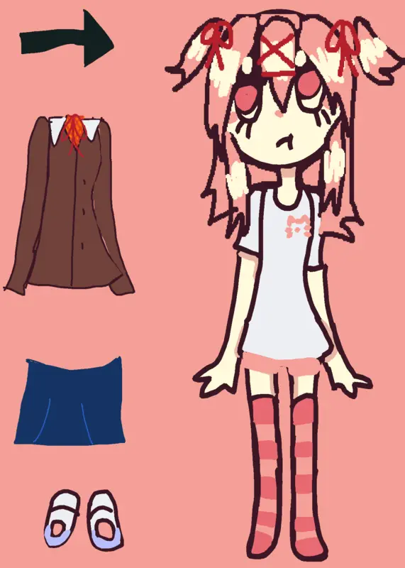 Yuri natsuki by @Justmoniikaa