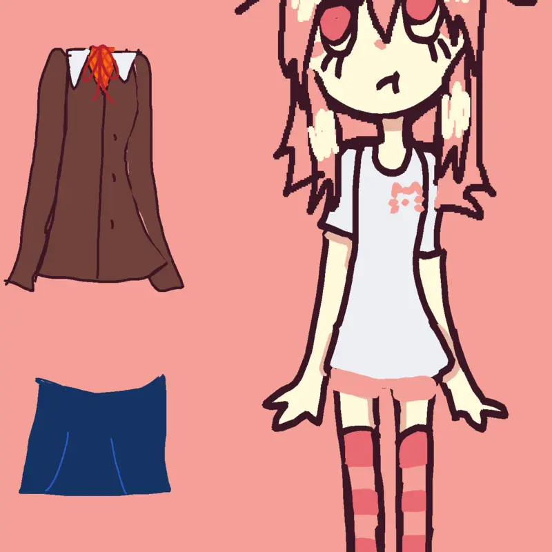 Yuri natsuki by @Justmoniikaa