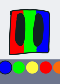 Pure colors copied by old castle