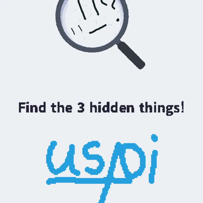 Find the 3 hidden things! by @usapi