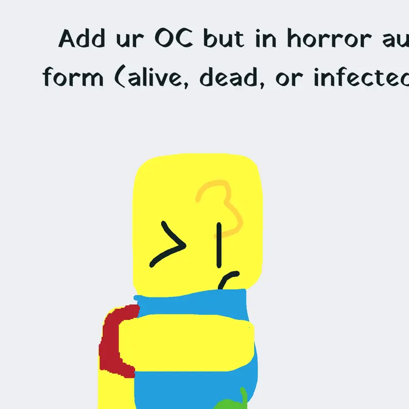 just add ur OC in horror au style!!!1!1! by @froglollll