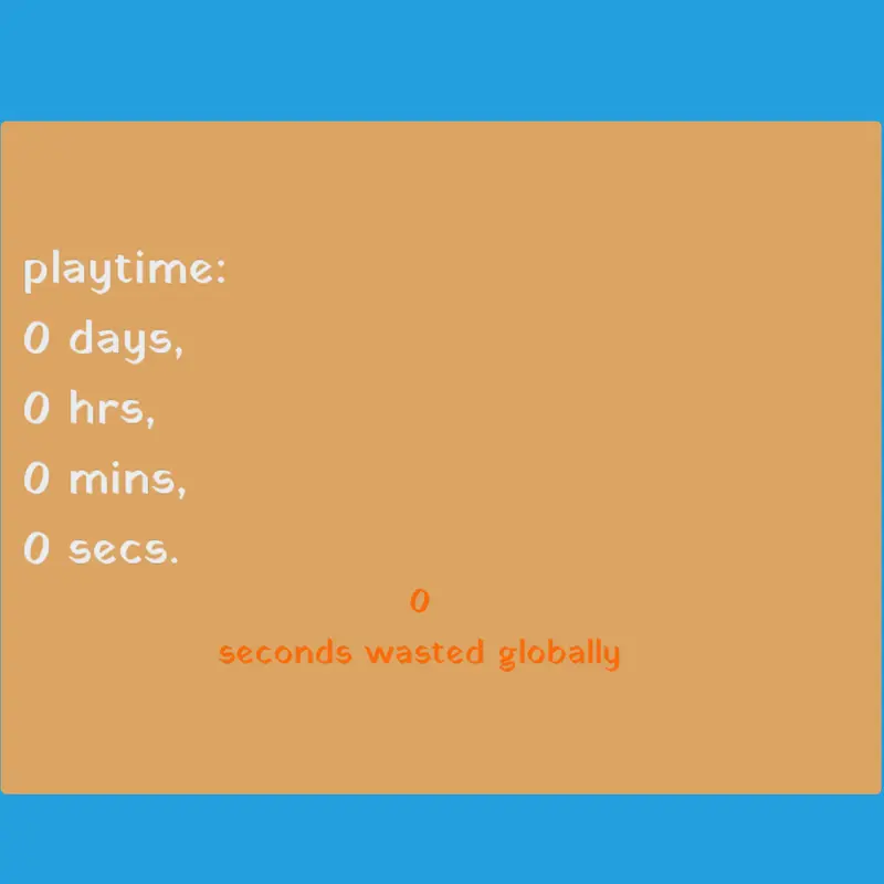 Playtime Counter by @Voltaring