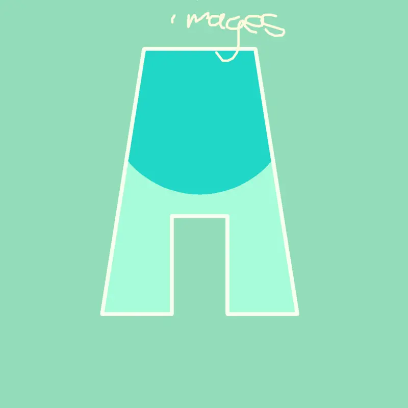 Color inverted alphabet lore by @verility