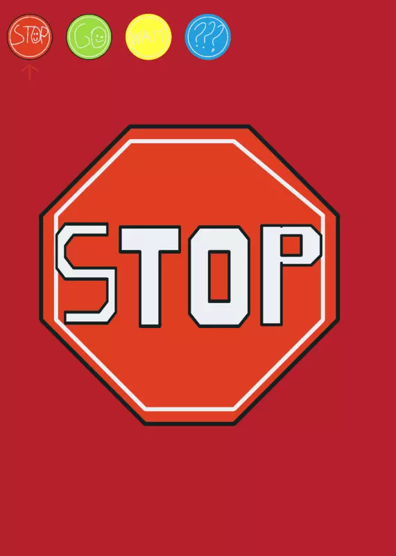 Stop sign by @bluethestickman_