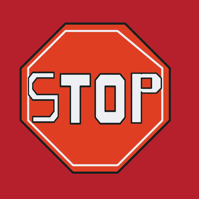 Stop sign by @bluethestickman_