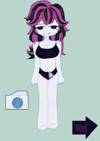 The rainbow flower outfit is based on dual...