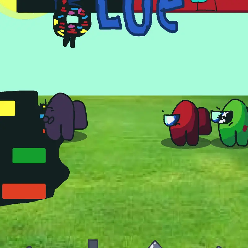 VS blue glitch by @rojo_1