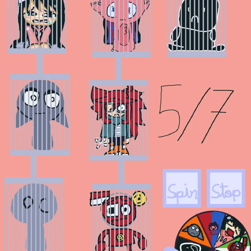 I drew the one in the pink coat by @Nikki_nikoru