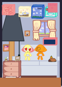Emoji cat baby cute core kawaii house deck