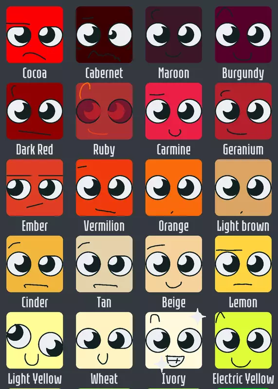 All colours by @Pickle61