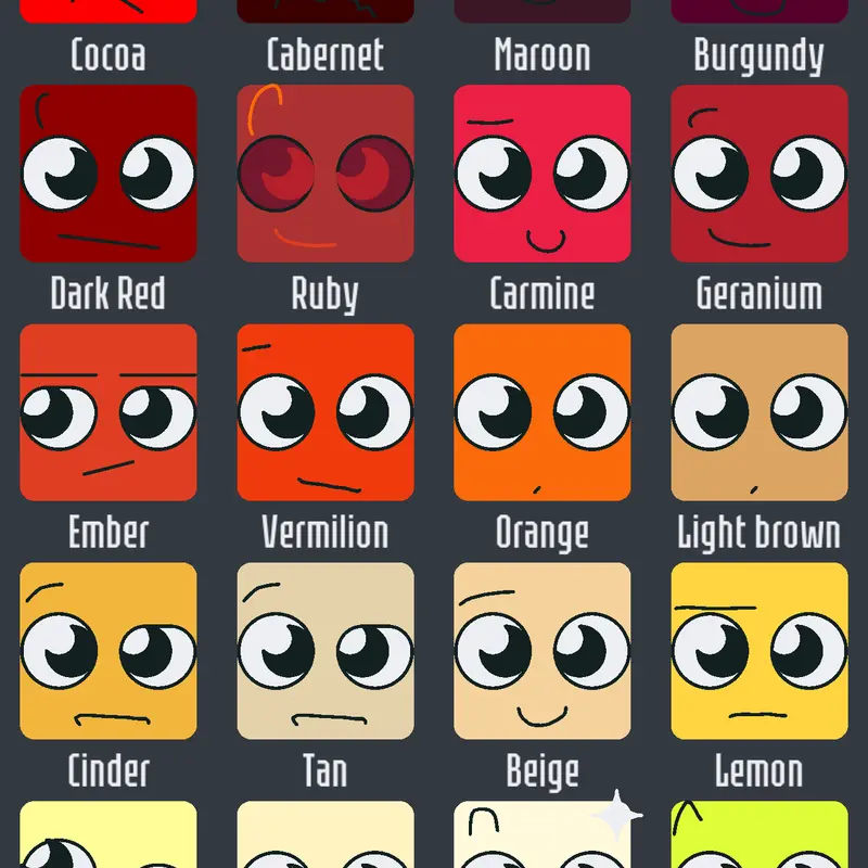 All colours by @Pickle61