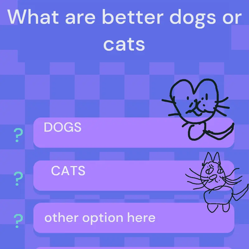 CATS OR DOGS VOTING by @happyMilenaAvanesy
