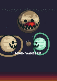 Moon wakes up