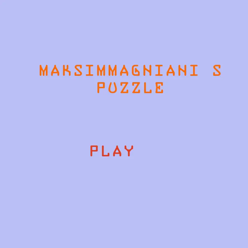 Game by @maksimmagnani