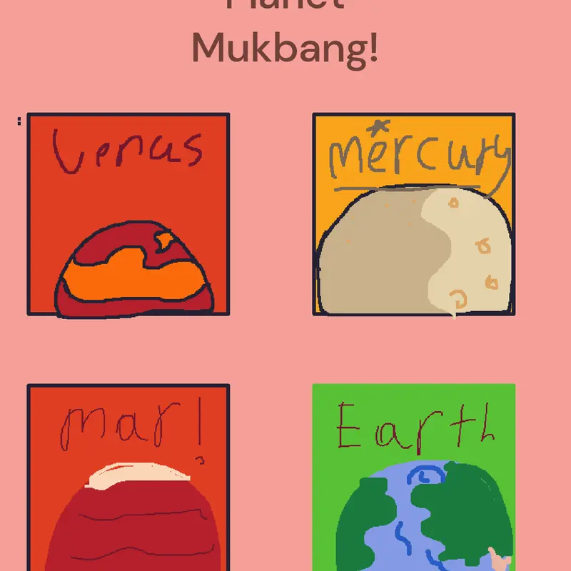 Mukbang with the rocky planets! by @GhostCoffeeCeo_AnZA