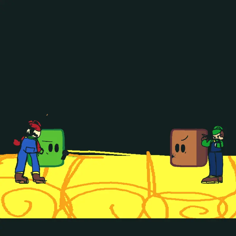 Fnf Oh god No but Mario and Luigi Sings by @Skidmna4