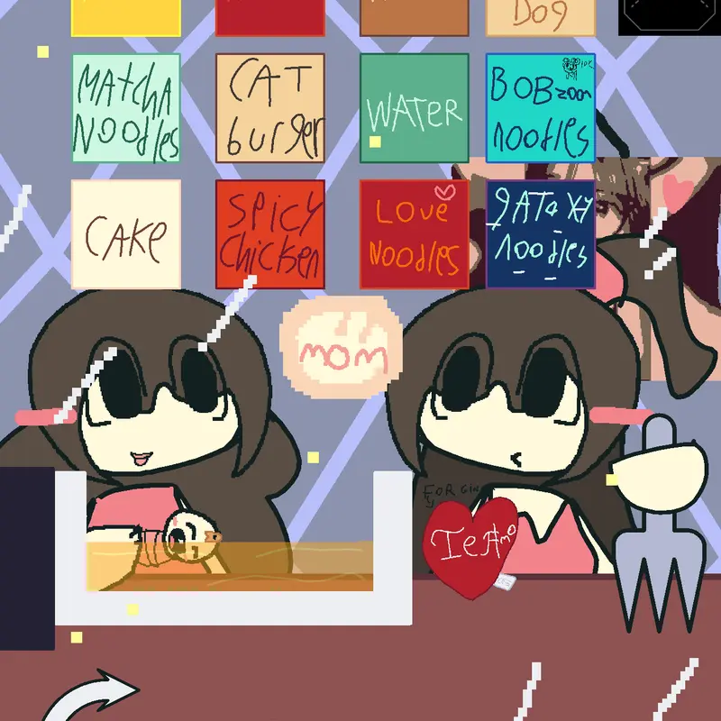 Bob zoom girl noodle mukbang 🎀 by @Socorromaia_O-O