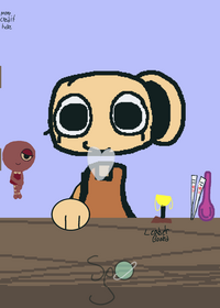 Shelly eating lunch inspired by that_veelover