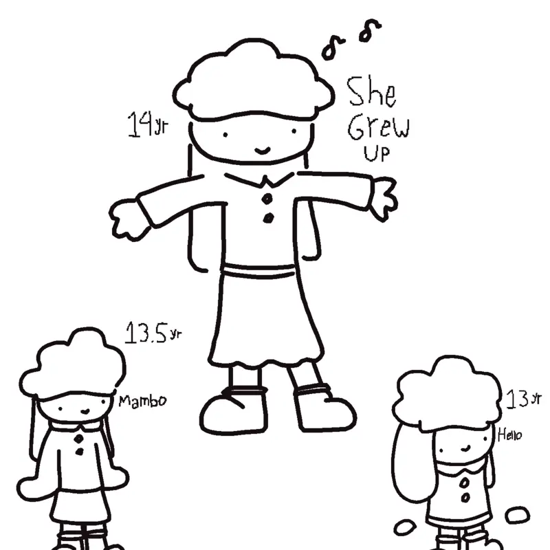 My Characters grew up teenage by @Bliecat