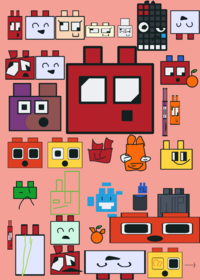 Interactive lego pieces