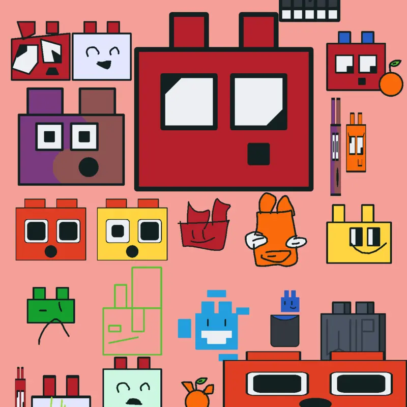 Interactive lego pieces by @22nd_perfect_number