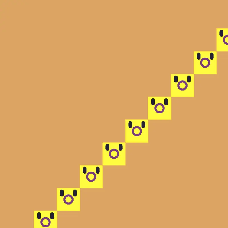Cubes down the stairs by @crimsy
