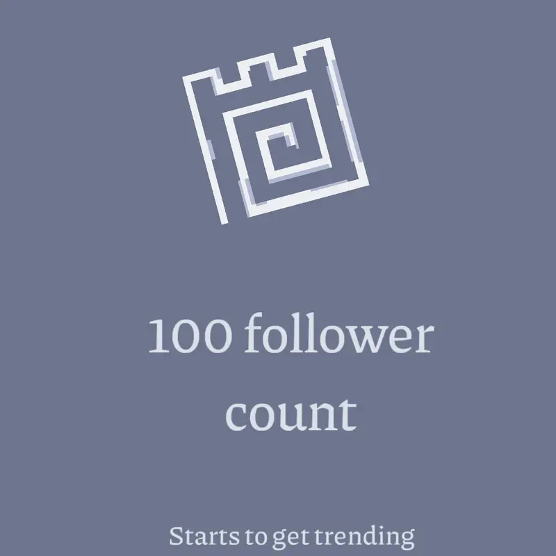 Achievment of 100 followers by @MiguelRodSie