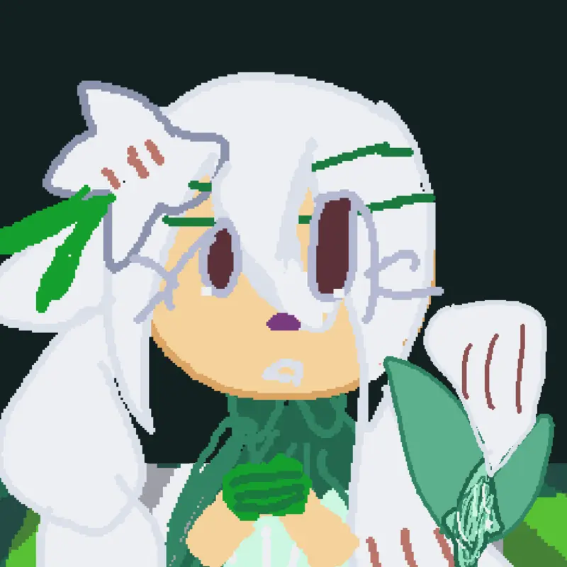 White lily cookie! by @ANGEL_CHIFFON