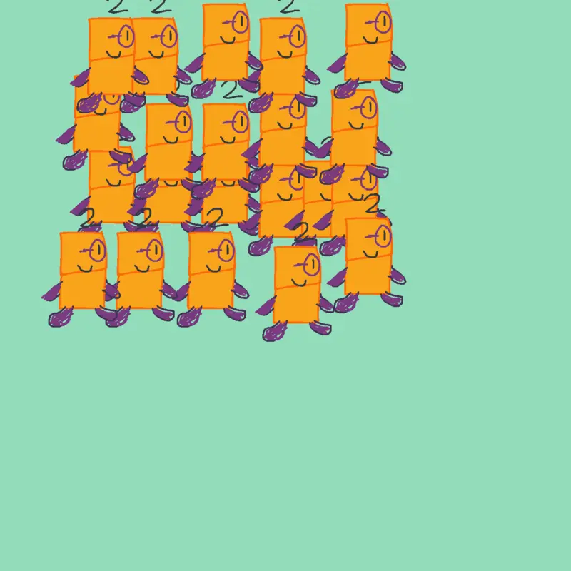 2’s Walk by @DisgustTheObjectThingy