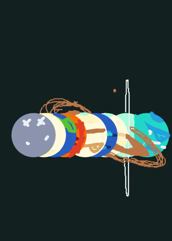 Solar system exploration 2 by @Blackhole8585
