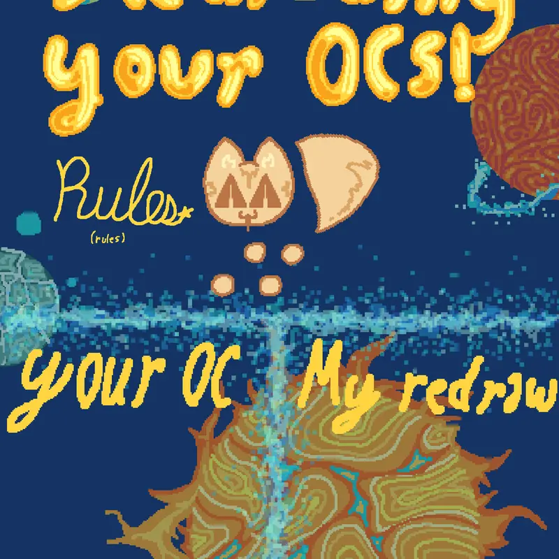 Drawing your ocs in my style! by @MufinTheCat