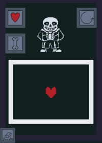 Sans bossfight but with gravity
