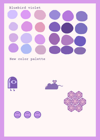 New color palette - Bluebird violet