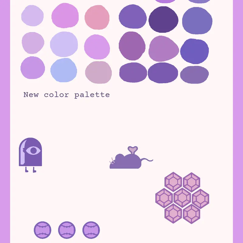 New color palette - Bluebird violet by @TDFFLD