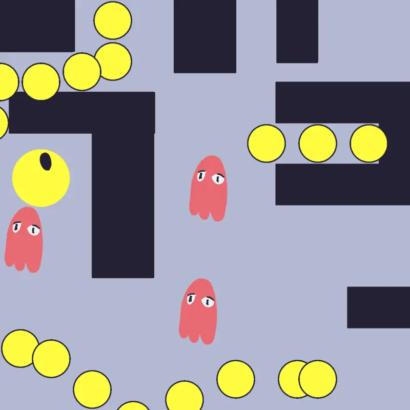 Pac man maze by @bearthekid