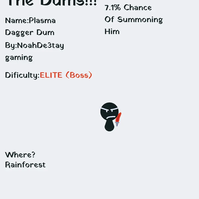 Plasma Dagger Dum Unofficial by @NoahDestayGaming