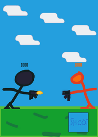 BLACK VILLAIN VS ORANGE HERO