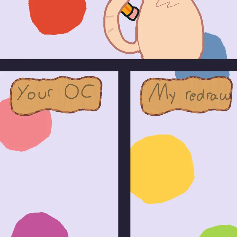 Redrawing ur ocs by @thesimplecake
