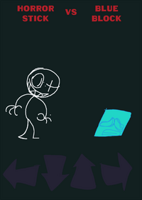 Horror stick vs blue block