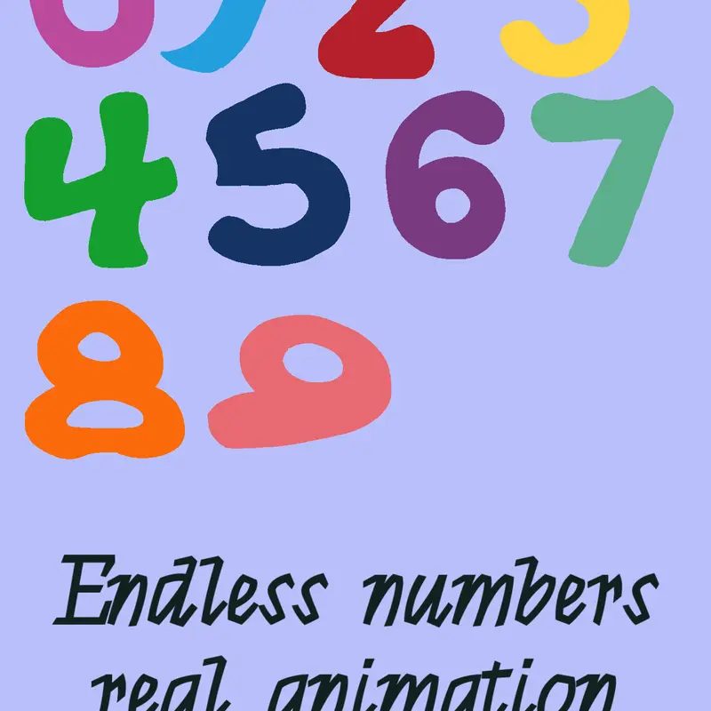 Endless Numbers Real Animation by @Dayristrista