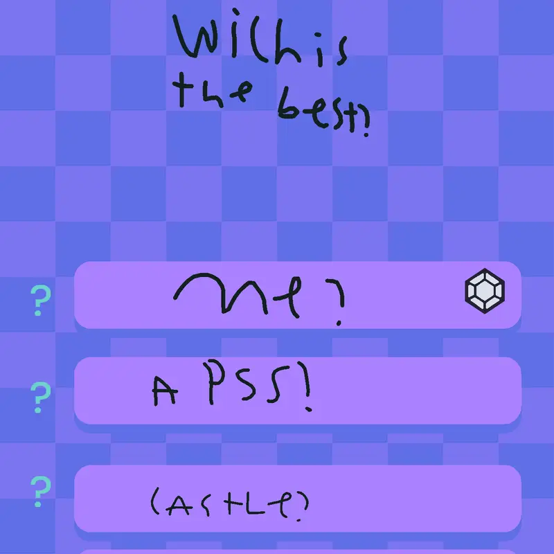 Question game by @zinchi255