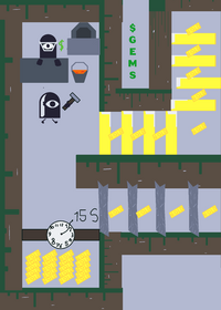 Random mining game